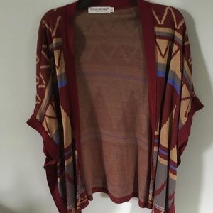 Cardigan poncho